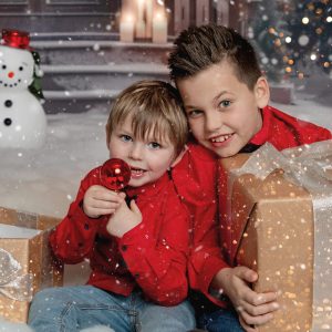 Mini séance photos de Noel avec Eden et Ezio