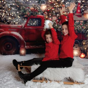 Mini séance de Noel avec Diego et Timéo