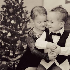 Mini séance de Noel entre frères et soeurs